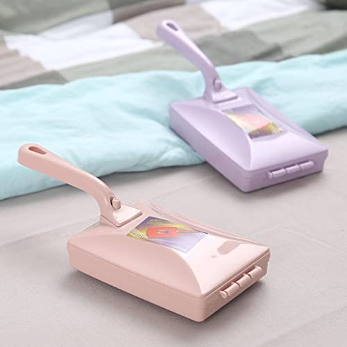 PURPLELILY Hair Collector Roller Cleaning Brush Waste Paper Chip Wiper Brush For Floor Carpet Slipping Cleaner Sweeping