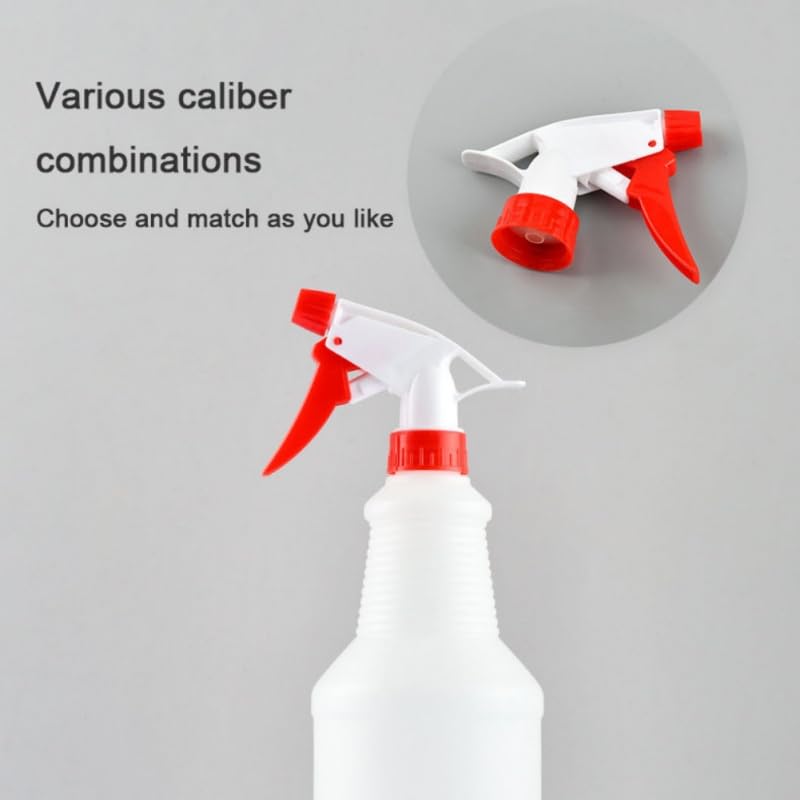 Empty Spray Bottles, Water Spray Bottles for Cleaning, 500-1000ml Refillable Sprayer Bottles, Hand Trigger Empty Spray Bottles for Gardening and Home Cleaning (red 500ml)