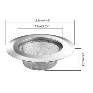 PURPLELILY Kitchen Sink Strainer Drain Hair Catcher Bath Stopper Plug Stainless Steel Sewer Filter With Lid Bathroom Supplies