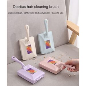 PURPLELILY Hair Collector Roller Cleaning Brush Waste Paper Chip Wiper Brush For Floor Carpet Slipping Cleaner Sweeping