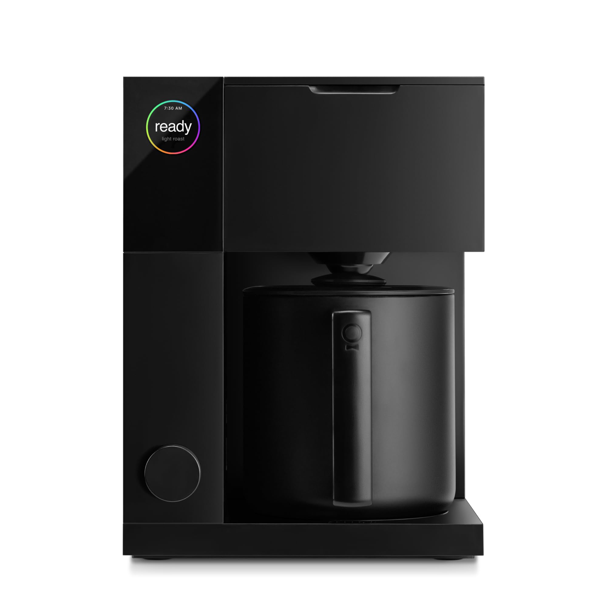 Fellow Aiden Precision Coffee Maker - 10-Cup Thermal Carafe, Built-In Brewing Guidance, Scheduling, Removable Water Tank, Matte Black