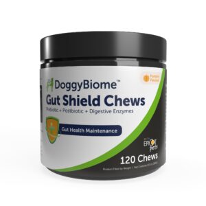 DoggyBiome Gut Shield Soft Chews with Probiotics for Dogs and Cats (120ct)