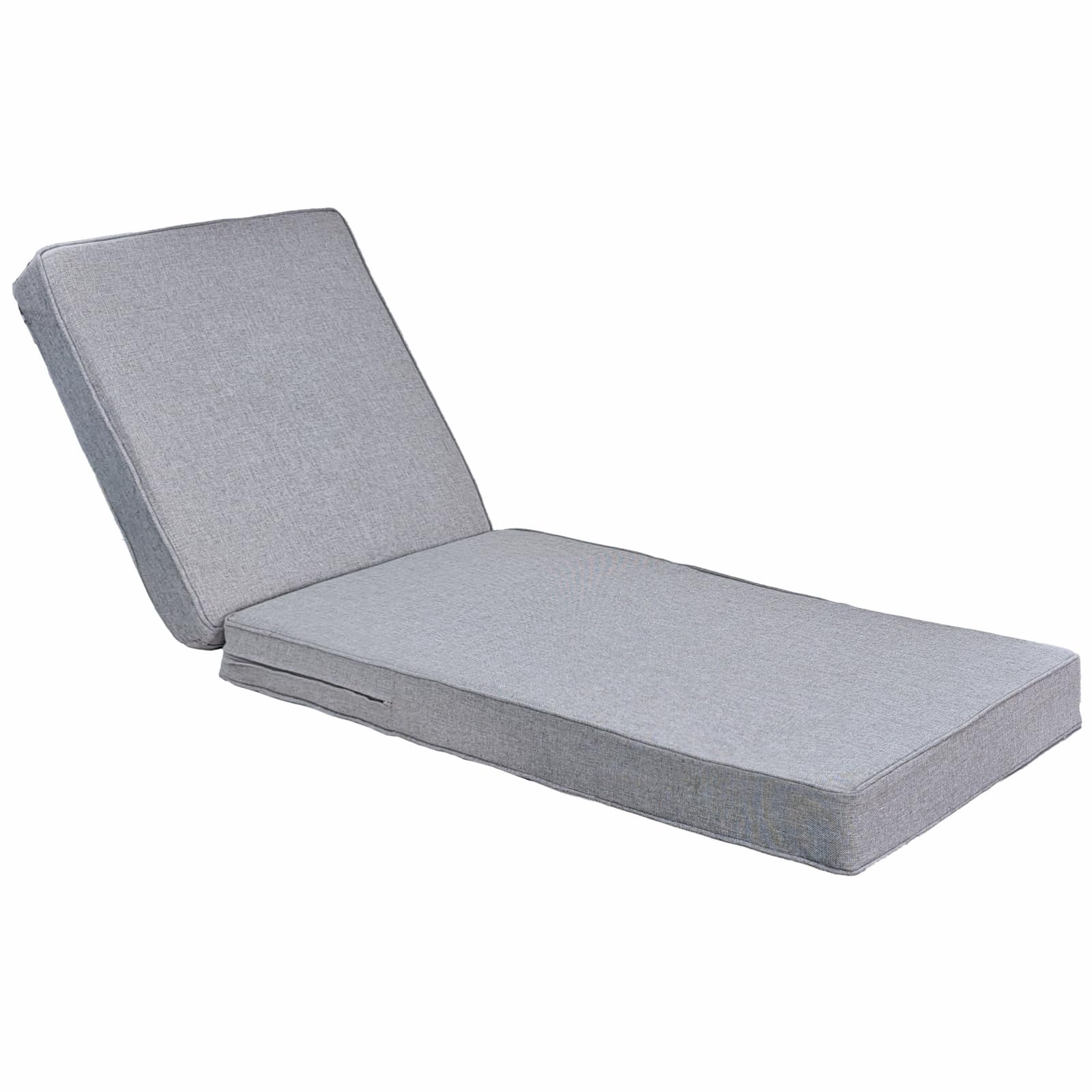 JMGBird Outdoor Chaise Lounge Cushion 70 * 22 * 4.5 Inch, Patio Chaise Lounge Chair Cushions Waterproof Foldable Pool Thick Lounge Cushions Outdoor Furniture