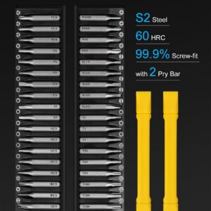 STREBITO 3.7V Mini Electric Screwdriver Set, 42-in-1 Electric Precision Screwdriver, Compact Electric Screwdriver Rechargeable with Display, Small Tool Kit for Electronic Computer Laptop RC Drone