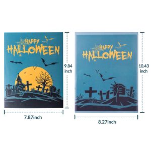 Airpark Pop Up Halloween Cards Zombies Scary 3D Greeting Cards 15" Paper Cards for Birthday, Holiday Gifts Happy Halloween Decorations Card for Kids Boy Girl Trick or Treat with Butterflies