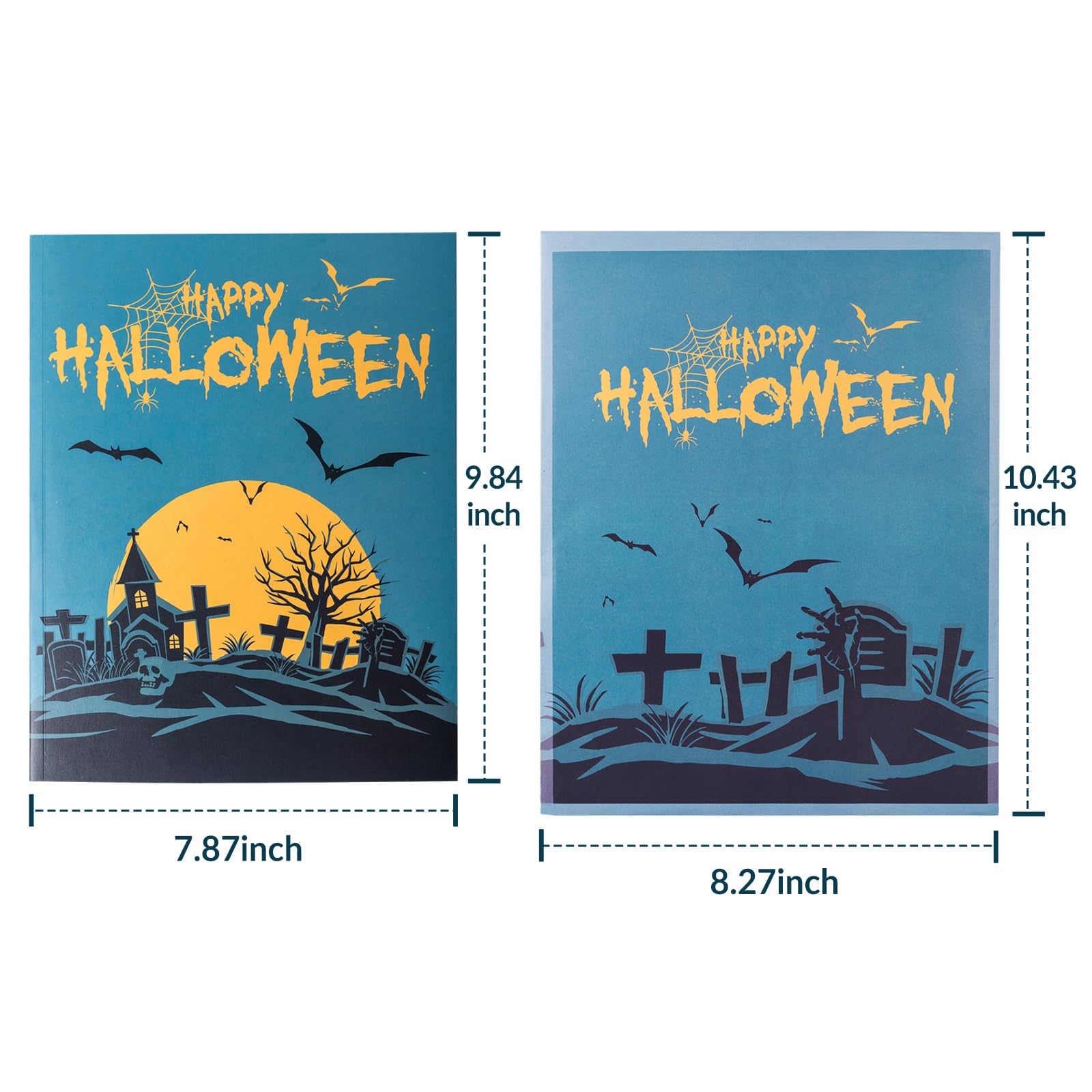 Airpark Pop Up Halloween Cards Zombies Scary 3D Greeting Cards 15" Paper Cards for Birthday, Holiday Gifts Happy Halloween Decorations Card for Kids Boy Girl Trick or Treat with Butterflies