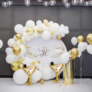 2Pcs Martini Balloon for Party Decoration, Martini Glass Balloons Martinis Bachelor Decoration Drink Foil Balloons for Birthday Wedding Bachelor Parties