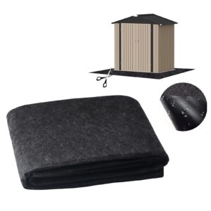 outdoor storage shed mat, 6.2 x 4.2 ft waterproof storage shed flooring mat, anti-slip patio furniture floor scratch prevention mat, washable carport mat, dustproof outdoor carport mat