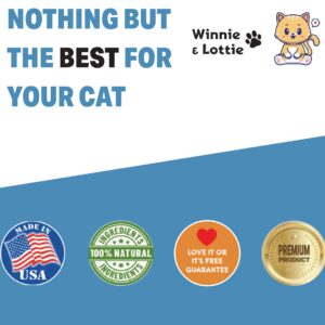 Winnie & Lottie Cat Calming Drops | Cat Anxiety Relief | Calm Cat | Anxiety Relief for Cats | Cat Calming | Cat Calming Supplement | Cat Anxiety | Cat Stress Relief | 1 fl oz | Roast Chicken Flavor