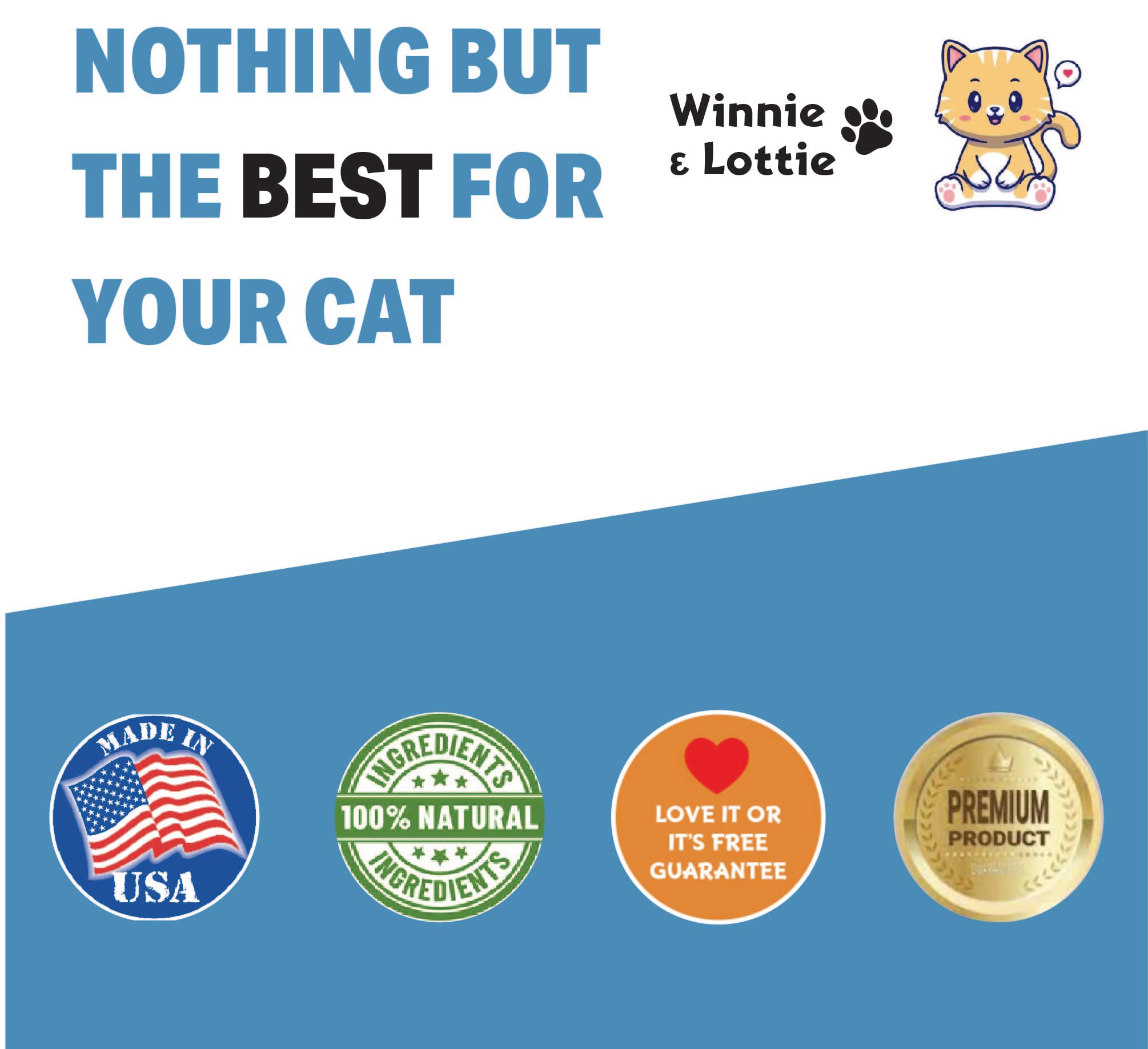 Winnie & Lottie Cat Calming Drops | Cat Anxiety Relief | Calm Cat | Anxiety Relief for Cats | Cat Calming | Cat Calming Supplement | Cat Anxiety | Cat Stress Relief | 1 fl oz | Roast Chicken Flavor