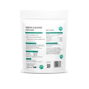 Ballo Pets Teeth Cleanse for Dogs - Dental Powder - Teeth Cleaning Made Easy - Targets Tartar & Bad Breath - Formulated for Dogs of All Ages and Sizes - 30 Powder Packets to go, white