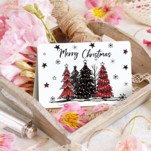 Artoid Mode 36 Pack Merry Christmas Thank You Cards Snowman Xmas Ball Tree Greeting Cards Gift With Envelope Sticker Blank Note Cards for Birthday Wedding Baby Shower Bridal Shower, 4 x 6 Inch