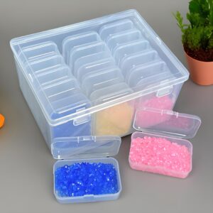 CHSZCHOMER 38 transparent plastic boxes - suitable for storing beads and small items