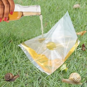 Snail Slug Trap Beer, 20PCs Plastic Bag Snail Killer, Slug Repellent for Garden, Snail Slug Catcher