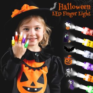 Erweicet Halloween Party Favors for Kids, 36 PCS Halloween Light Up Finger Lights for Halloween Goodie Bag Stuffers