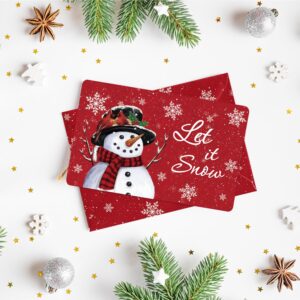 Artoid Mode 24 Pack Merry Christmas Thank You Cards Snowflake Snowman Xmas Tree Greeting Cards Gift With Envelope Sticker Blank Note Cards for Birthday Wedding Baby Shower Bridal Shower, 4 x 6 Inch