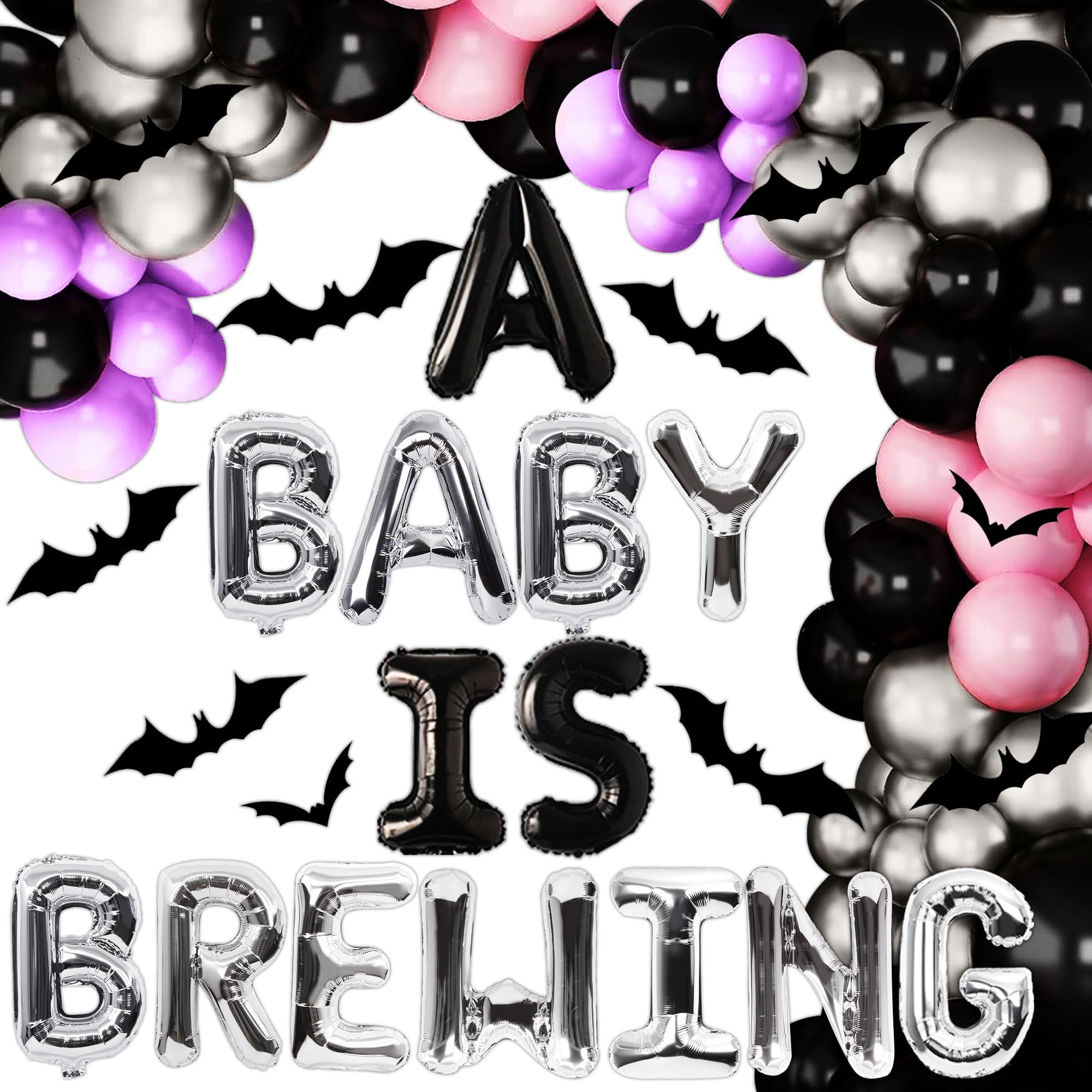 JeVenis Ghost Gender Reveal Decorations Baby is Brewing Decorations Boy Or Girl Gender Reveal Decorations