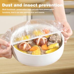 Plastic Wrap,Plastic Bowl Cover Dish Cover Food Cover, 50pcs Food Grade Wrap,Kitchen Dining Cookware Canning Lids Food Fresh Keepping Bags,Outdoor Picnic Food Cover