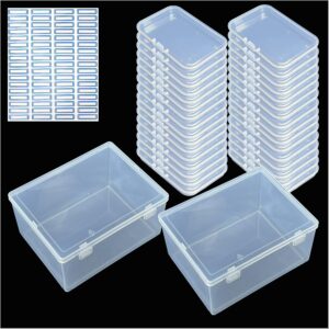 chszchomer 38 transparent plastic boxes - suitable for storing beads and small items