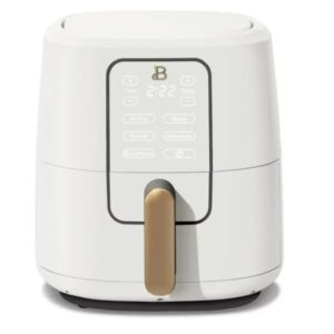 Generic Beautiful 6 Qt Air Fryer with TurboCrisp Technology and Touch-Activated Display, 4 Preset Functions Air fry, Roast, Reheat & Dehydrate, White Icing by Drew Barrymore (White Icing)