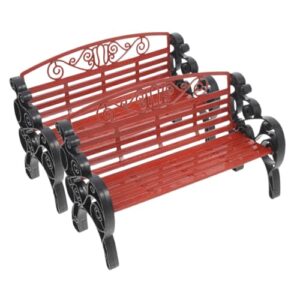 namoarly 2pcs park chair model small bench model desktop decor small bench figurine desktop simulated bench model small park bench simulation bench model bench model decoration table decor