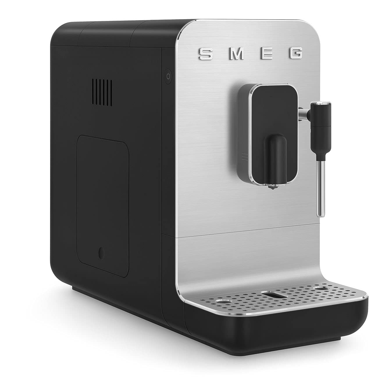 Smeg Fully Automatic Coffee Machine with Steam, Black BCC12BLMUS, Whole Bean Grinder and Titan Renew Water Tank