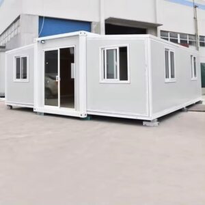 Generic Prefabricated Expandable 20ft Container House| with 1 or 2 Bedroom, 1 Bathroom and 1 kitchen| Tiny Luxury House| Portable house | Easy to Finish | Long Lifespan, white