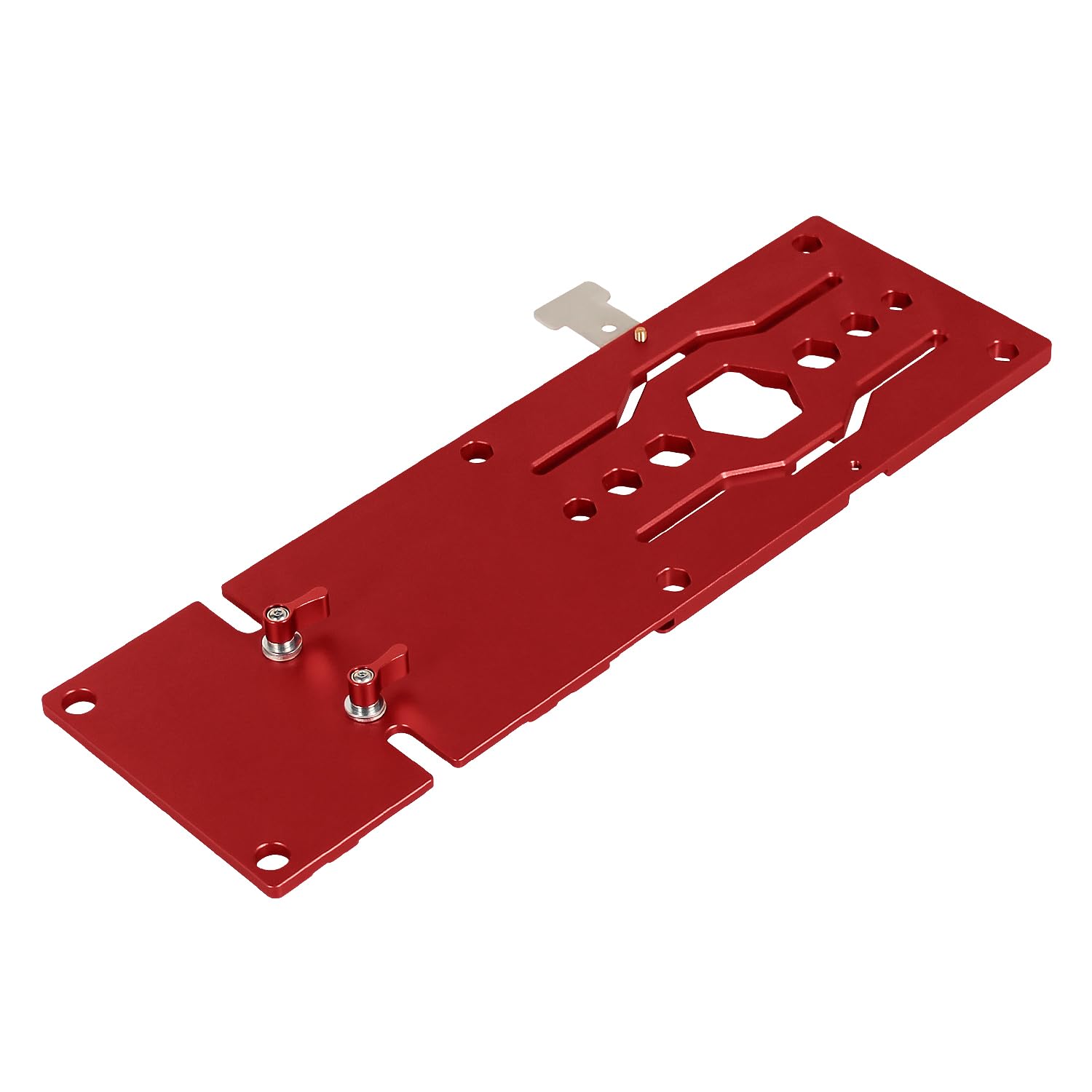 TOOLCOOL 340mm Track Saw Square Circular Saw Guide Rail Square Compatible with DeWalt Guide Rail (Red)