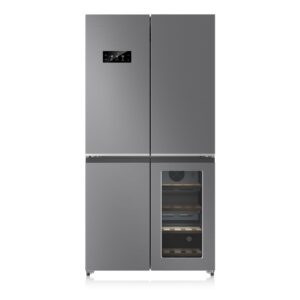 GarveeHome 21 Cu.ft French Door Counter Depth Refrigerator, Large Capacity Refrigerator and Freezer, 36 Inch Fridge with Bottom Freezer, Interior LED Light, Wine Cabinet