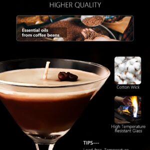 Taruzil Coffee Martini Candles Gifts for Women Men, Scented Candles Unique Gifts for Women Girl Friend Soy Wax Candles for Home, Bedroom,Coffee Bar Scented for Christmas, Birthday,Halloween