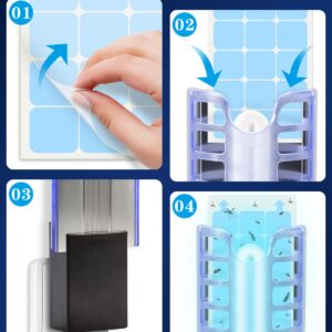 PACETAP 9W 21050 Bulbs Replacement 4 Pack with 18 Pack Sticky Refillable Glue Boards Compatible with DynaTrap Models DT3009, DT3019 and DT3039