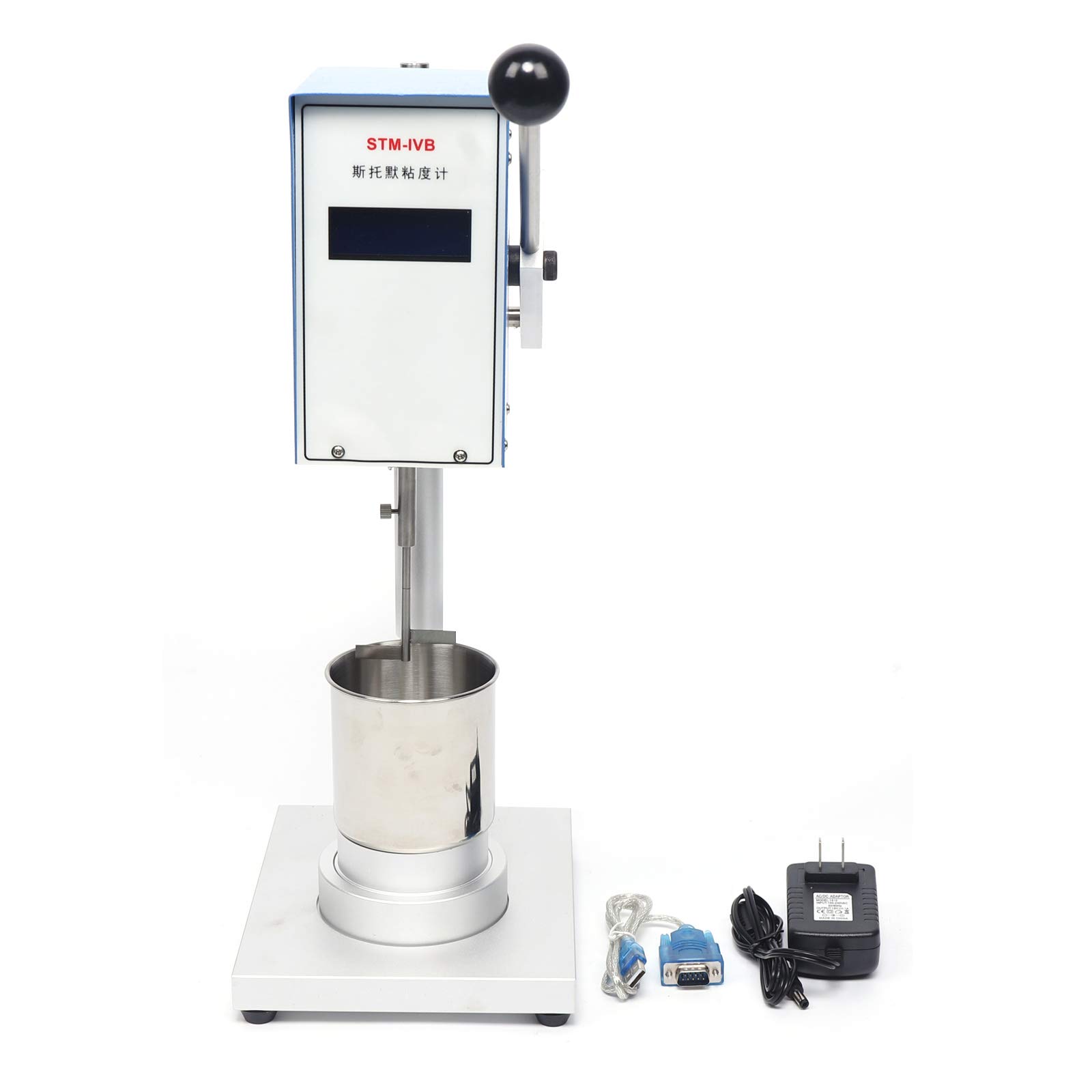 Digital Rotary Viscometer, 40.2KU-141.0 KU 500ML 220V 10W Rotary Viscometer Viscosity Tester Digital Viscometer Paint Viscosity for KU Value, CP (Centipoise), G (Gram), Room Temperature