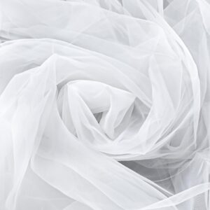 white organza fabric 2 yards long 59" wide silk organza fabric silk organza bridal solid sheer organza bolt for wedding dress fashion craft decorations silky white sheer organza fabric