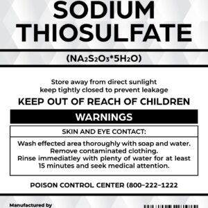 Pacific Pelican Sodium Thiosulfate (Sodium Hyposulfite) (Na2S2O3*5H2O) - Chemical (0.5lb)