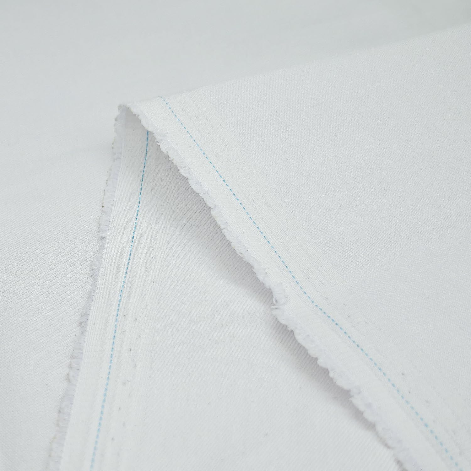 1 Yard 8 oz White Denim Fabric for Sewing, Crafting Stylish White Denim Fabric by The Yard Jean Material White Jean Fabric (60''x36'')