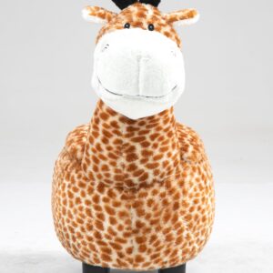 Home 2 Office Geno The Giraffe Ottoman with Storage for Kids' Bedroom, Playroom, Nursery or Recreation Room Decor, Soft Animal-Shaped Toddler Furniture with Wooden Legs