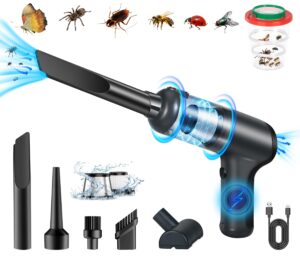 bug vacuum & handheld vacuum cordless with 9000pa,high power bug vacuum for adults portable bug vacuum catcher use for home office car insect vacuum catcher for small spider wasp moth ladybug and more