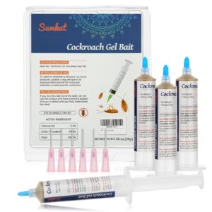 sumkat cockroach gel bait ready to use roach control 1 box (4 tubes x 30gms)