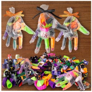 aproat 170pcs halloween party favors for kids bulk gloves stuffed set-12pack halloween treats non candy,goodie bag fillers set, halloween prizes for kids party trick or treat