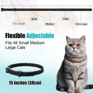 YAIOUTIY 4 Pack Calming Collar for Cats, Cat Pheromone Calming Collar, Water-Resistant & Adjustable Cat Calming Collar Fits Cats Make Cat Relaxed (Multicolor)