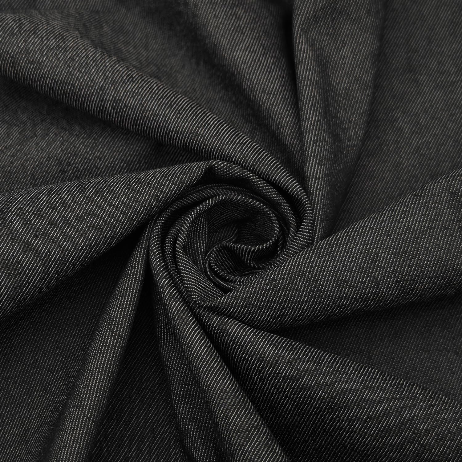 1 Yard 8 oz Gray Black Denim Fabric for Sewing, Crafting Stylish Black Denim Fabric by The Yard Jean Material Gray Black Jean Fabric (60''x36'')