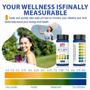 100pcs All-Purpose pH Test Strips - Accurate 0-14 Range for Urine, Saliva, Water, Labs, Aquariums, and Pools