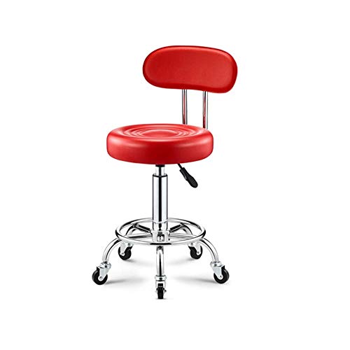 WUYUNTIAN Dental Stool - Dental Saddle Doctor Stool Dental Medical Chair Adjustable Mobile Chair Leather Dentist Chair Dental Stool