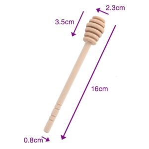 generic Wood Honey Spoon Stir Bar for Honey Jar Supplies Long Handle Mixing Stick Jam Coffee Stir Bar Good service Convenient design