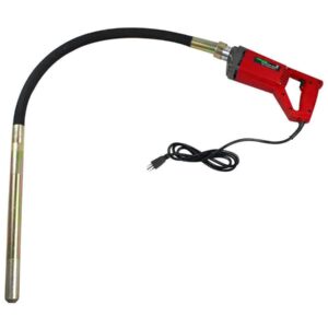 850W Handheld Electric Concrete Vibrator Vibrating Power Tool, Air Bubble Remover, 4.9 feet Flex Hose Immersion Shaft