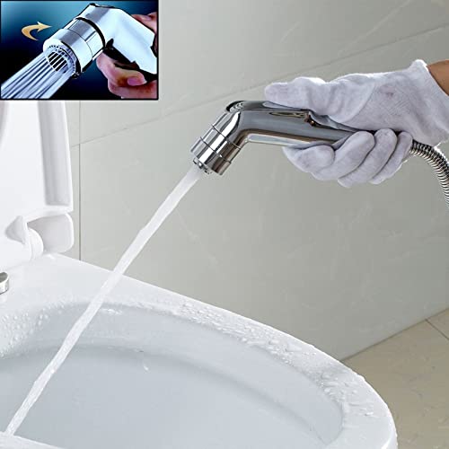 MAKEJ Wall Mounted Thermostatic Two Functions Toilet Bidet Faucet Valve Mixer Sprayer Handheld Shower