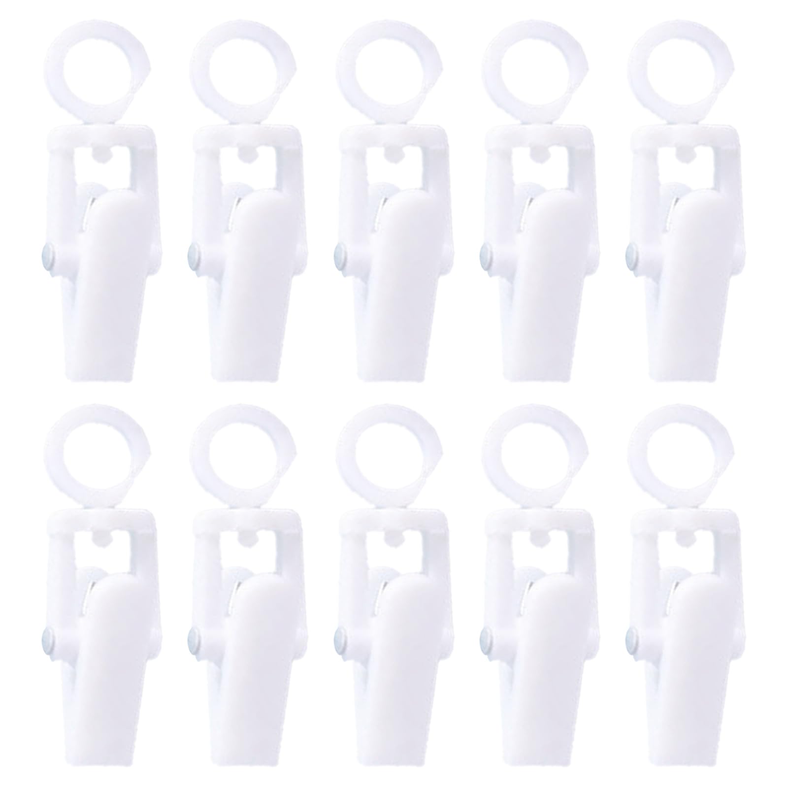 10 Pieces Hanging Laundry Hooks Clip Hanging Towel Clips Strong Clips with Hanger Hook for Curtain