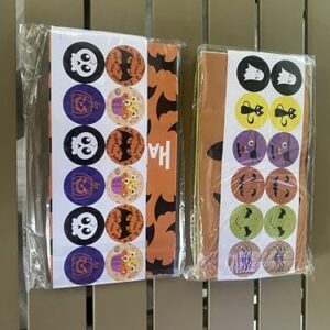 Halloween Candy Bags Party Favors - 24pcs Halloween Trick or Treat Goody Bag Gift Treat Bags with 24 Pcs Halloween Stickers, Halloween Bags Party Supplies Small Gift Bags for Kids Girls Child Boys