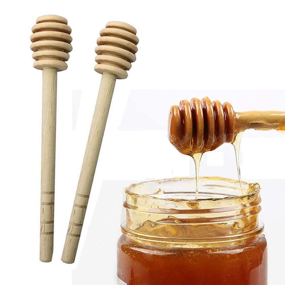 generic Wood Honey Spoon Stir Bar for Honey Jar Supplies Long Handle Mixing Stick Jam Coffee Stir Bar Good service Convenient design