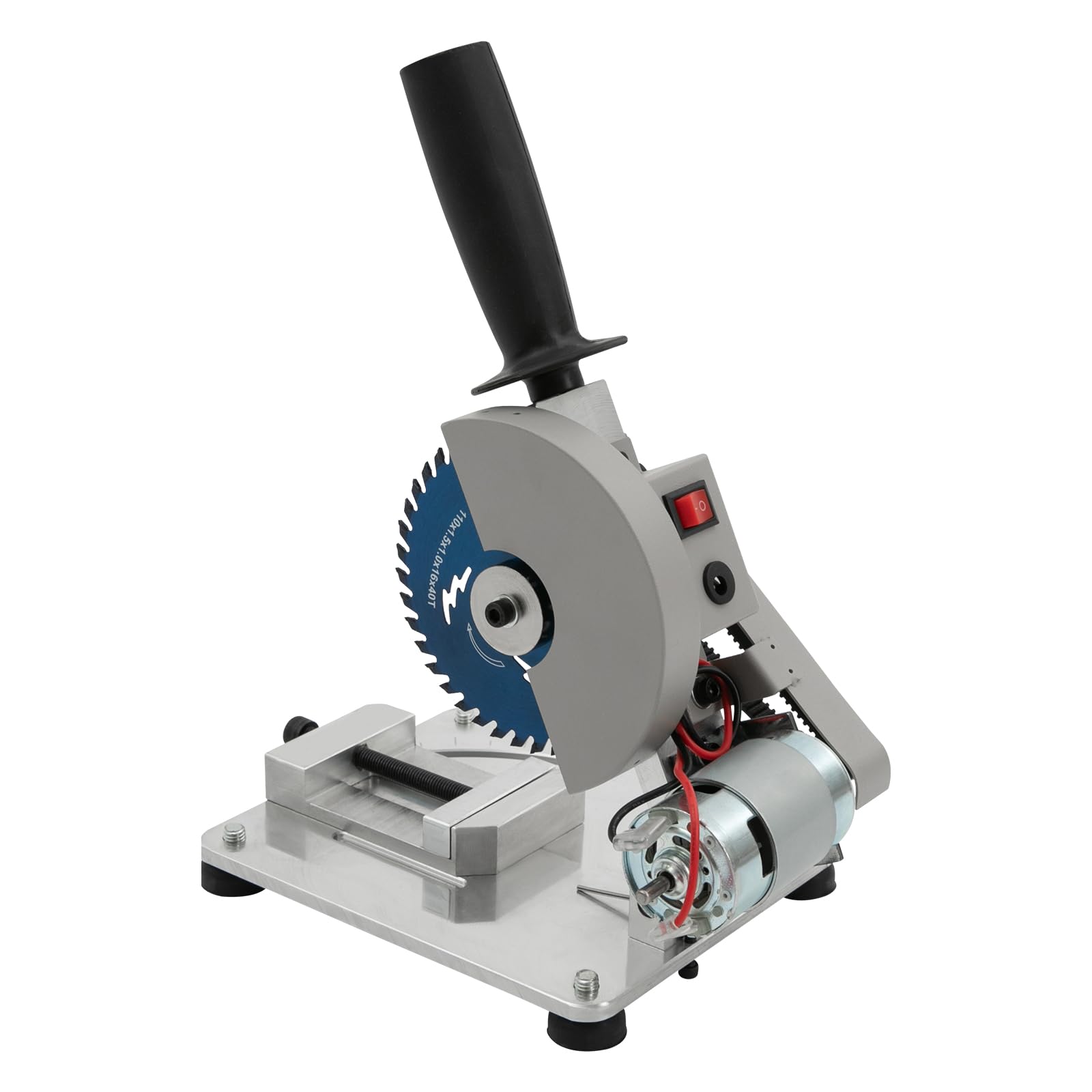 4inch Chop Saw, 0-45° Adjustable Portable Table Saw Miter Saw for Crafts Wood Plastic Aluminum Alloy Acrylic Cutting